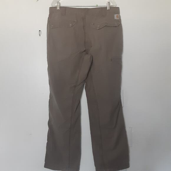 Carhartt Mens Pants 36x32 Brown Relaxed Straight Work Outdoors - Picture 6 of 11